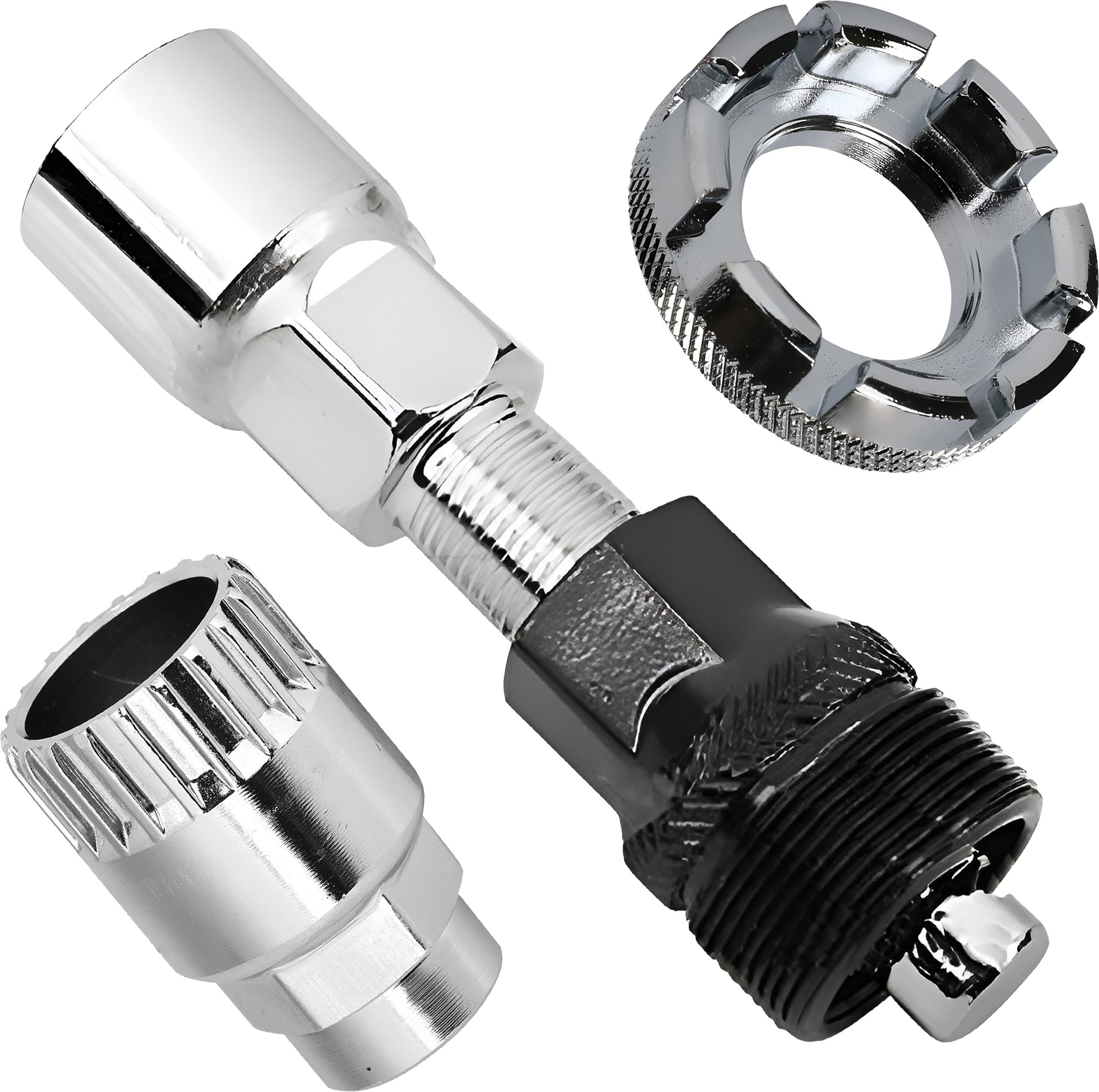 Bicycle Bottom Bracket Remover Tool with Crank Extractor Puller and 8 Way Cycling Spoke Key, Professional Bike Repair Kit for Mountain, Road, BMX & Hybrid-image-6