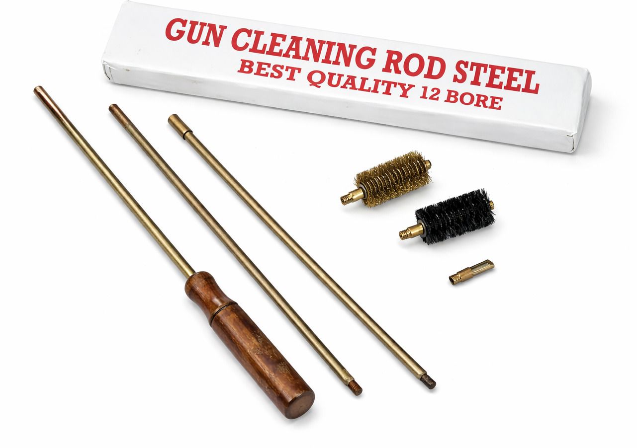 anwargunhouse 12 Bore Shotgun Cleaning Set |Heavy Duty Barrel Cleaning Tool | Camping & Hiking Cleaning Rod Kit-picture-22
