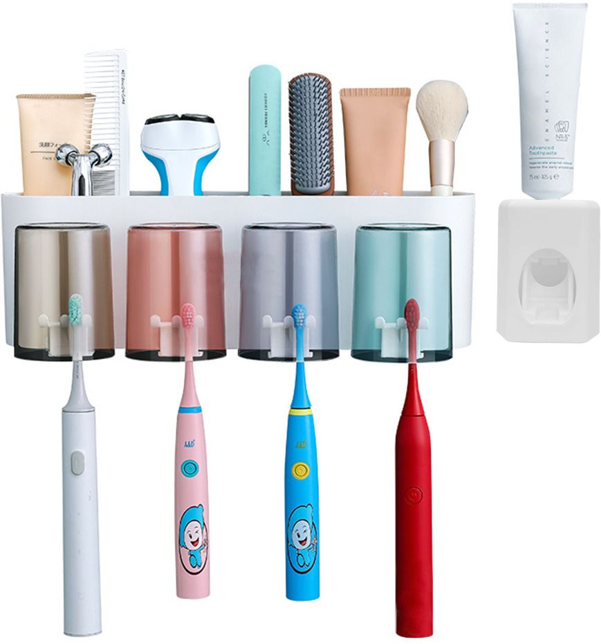 Wall Mounted Toothbrush Holder With Dispenser And Bathroom Organizer Wall Mounted Toothbrush Holder Set Standard Commode Urinal