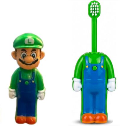 isha herbal store Kids Mario Character Toothbrush with soft Bristles protective Cap Soft Toothbrush-picture-24