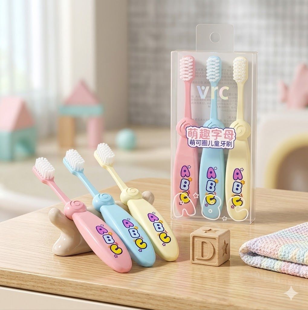 qblyn Toothbrush for Kids & Babies (Pack of 3) | Anti-Choking Design,BPA Free Extra Soft Toothbrush-picture-19