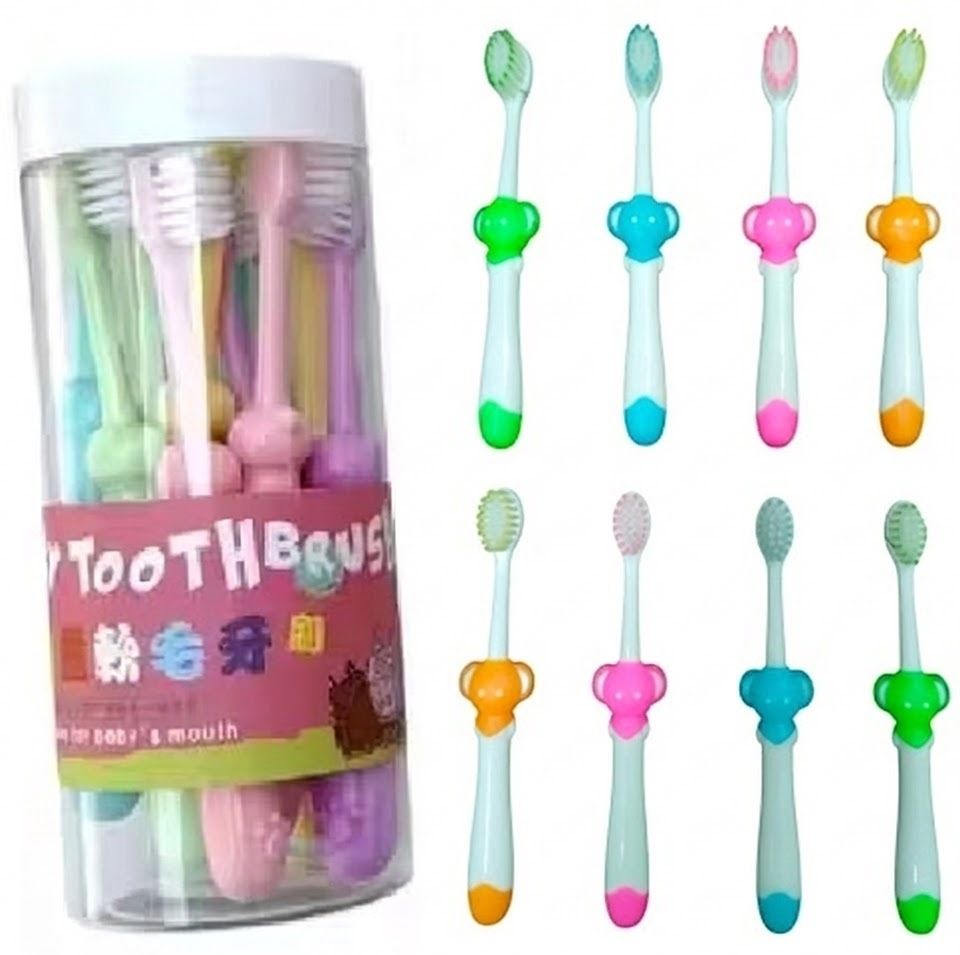goyyoo FunSmile Extra Soft Kids Toothbrush with Storage Box (Set of 8) Extra Soft Toothbrush-picture-25
