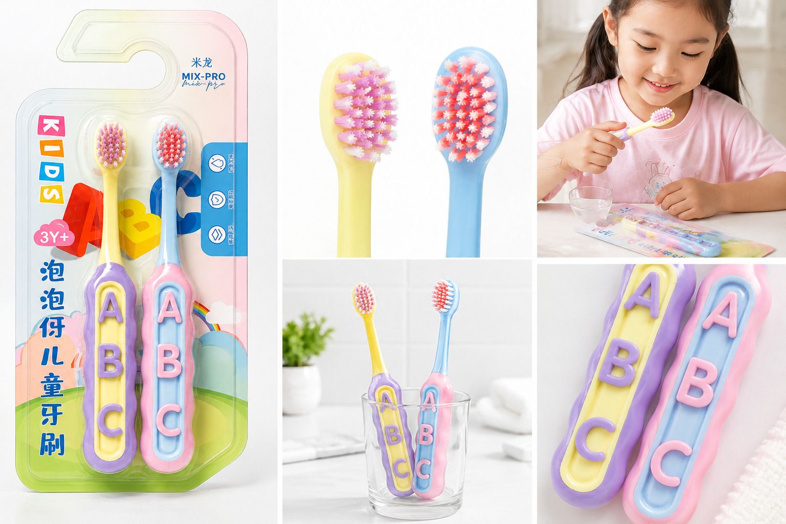 funbrella Bubble Kids ABC Toothbrush Set Extra Soft Toothbrush-picture-9