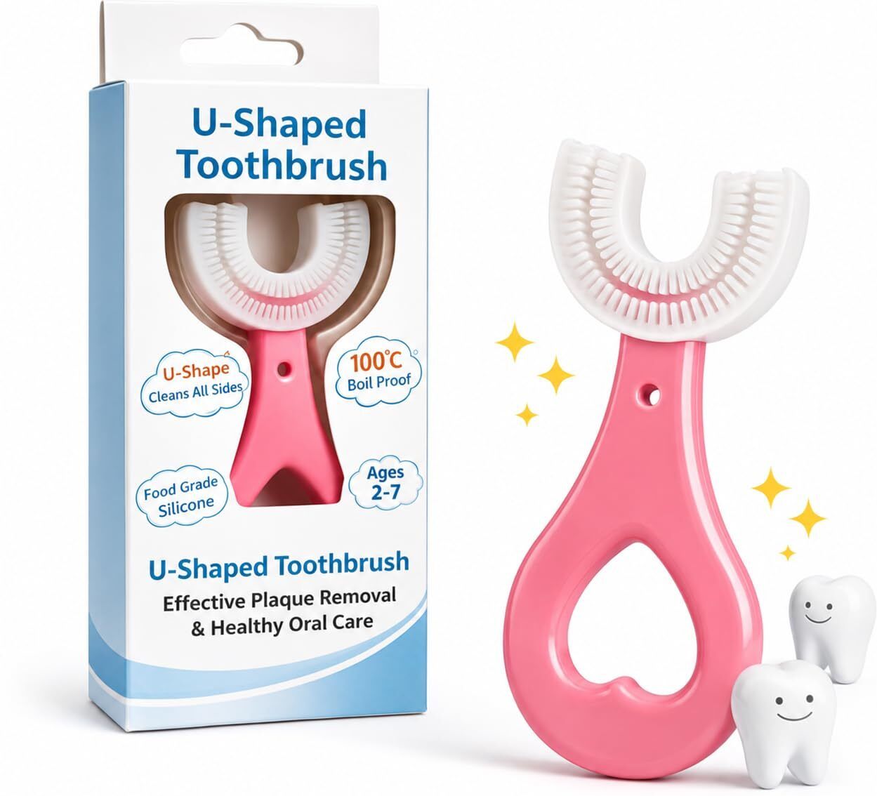 mountainn Soft Silicone 360 Degree U Shaped Toothbrush For Kid Baby Children Manual Extra Soft Toothbrush-picture-29