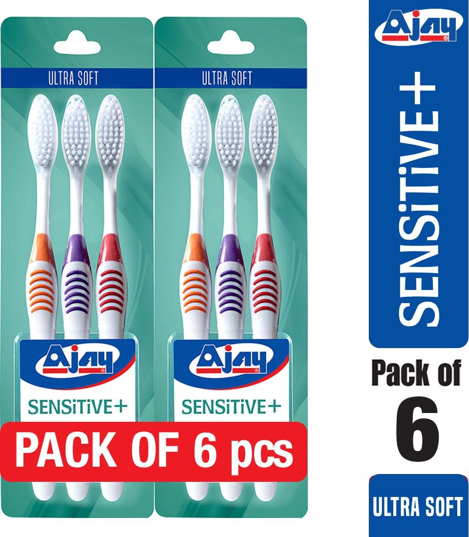 ajay Sensitive Offer Pack of 6 Pcs (Ultra Soft) Ultra Soft Toothbrush-picture-17