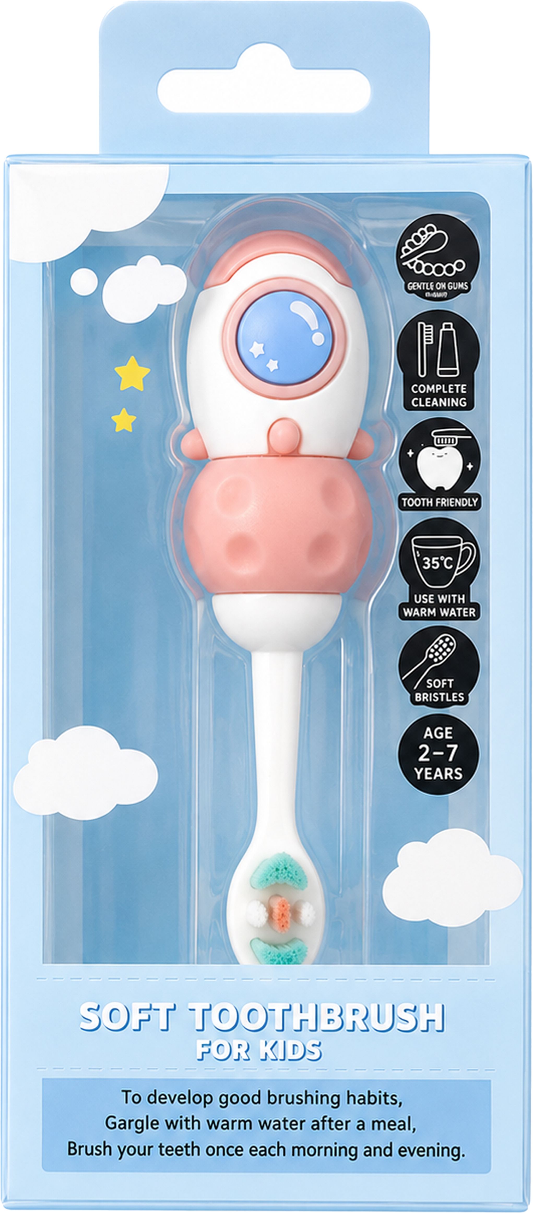 mhax Food-grade safe materials ensure reliable daily brushing for growing kids Extra Soft Toothbrush-picture-13