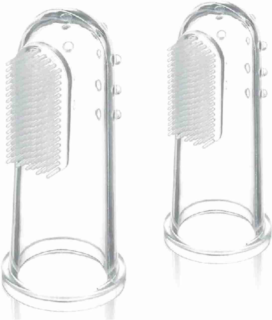fitup Greatest Transparent Silicone Finger Brush Tongue Cleaner for Baby Teething/Gums Ultra Soft Toothbrush-picture-9