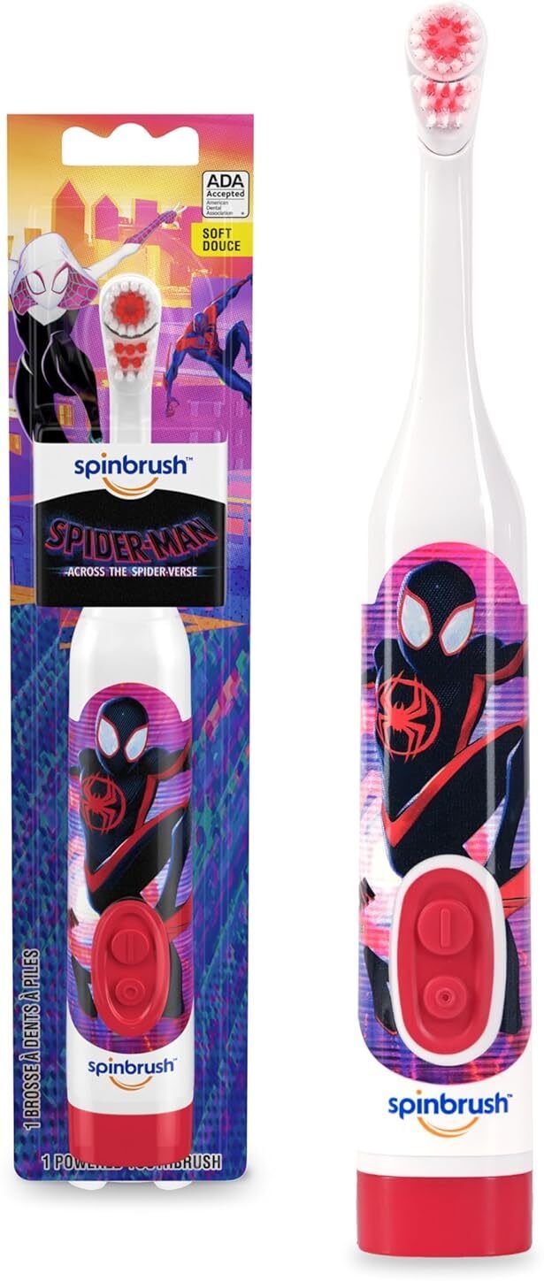 arm & hammer Kid’s Spinbrush Spiderman Powered Toothbrush Medium Toothbrush-picture-10