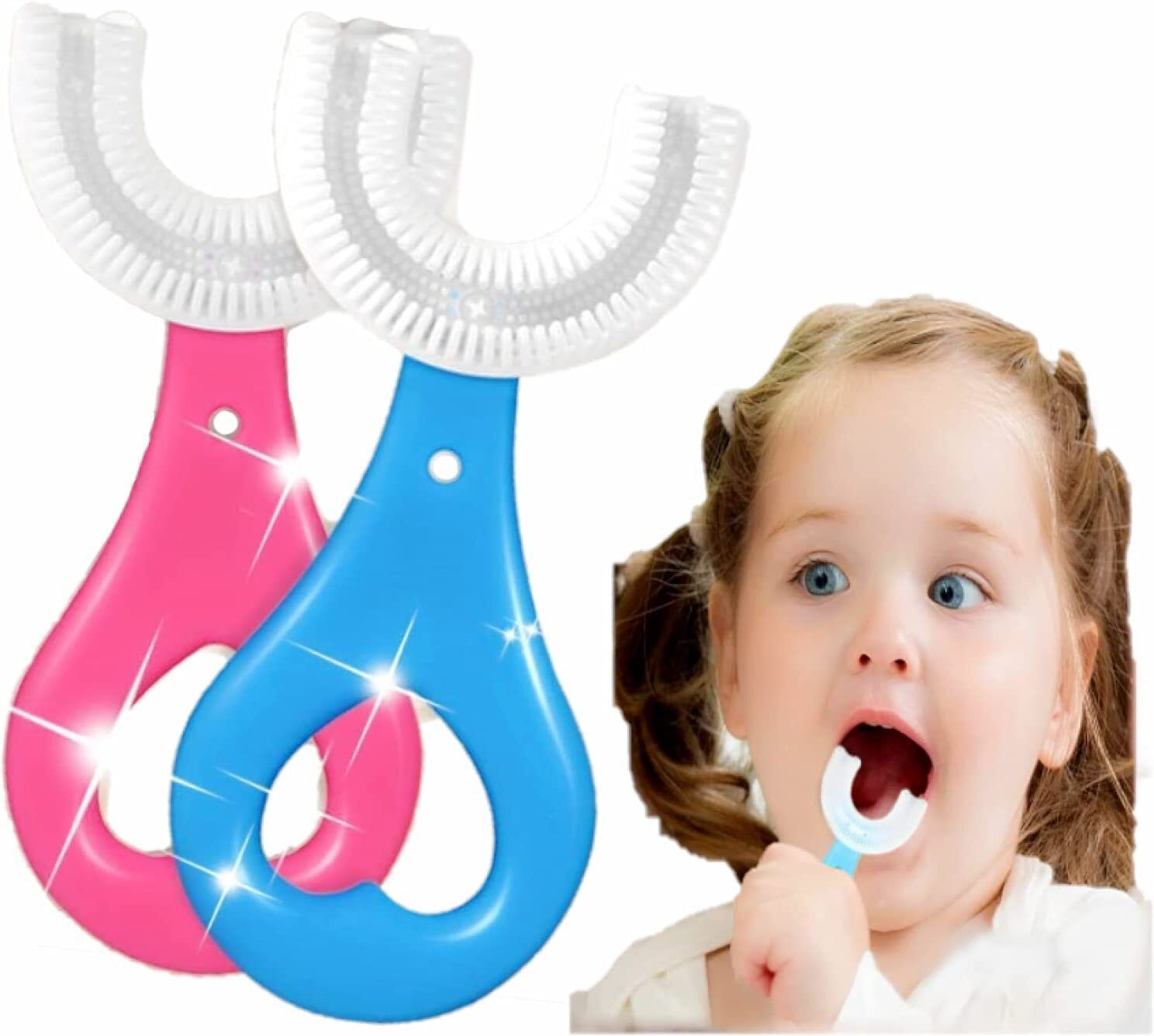 pheonix U Shaped Toothbrush for Kids 2-5 Years | Gentle Teeth Cleaning & Gum Massager Ultra Soft Toothbrush-picture-14