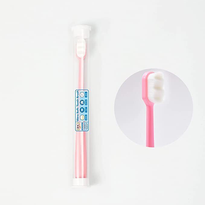 Micro Nano Bristles Toothbrush For 3-16 Years Kids (Pink) Extra Soft Toothbrush