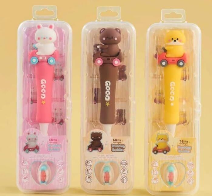 Soft Bristle Cartoon Toothbrush with Hygienic Storage Box for Children Ultra Soft Toothbrush-image-38