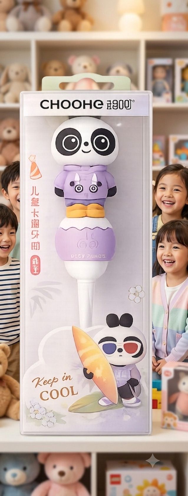 ad collective Panda kids toothbrush Soft Toothbrush-picture-36
