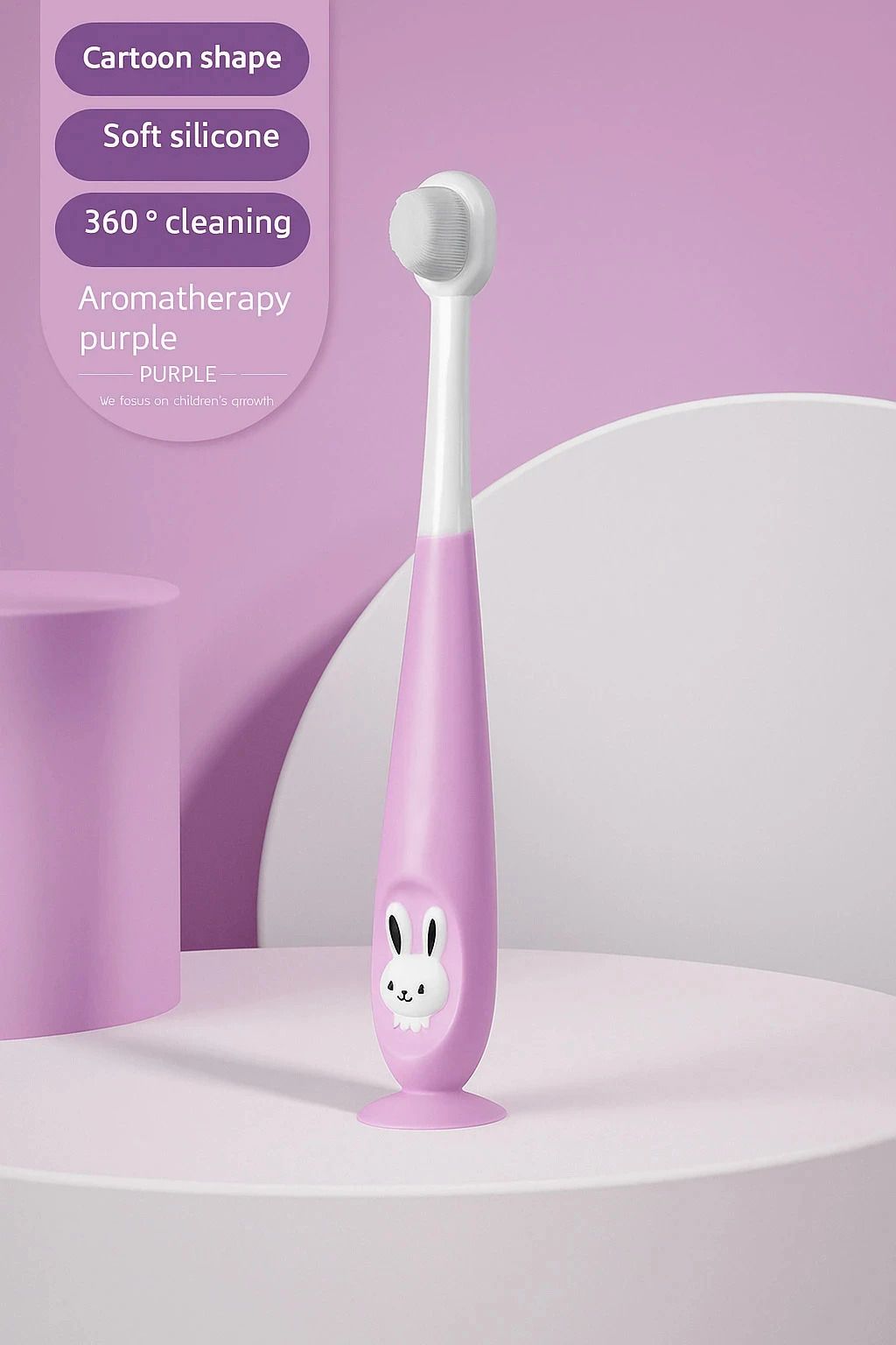 BPA Free Baby Toothbrush Supersoft Bristles for Kids/Infant/Toddlers 18M+Purple Ultra Soft Toothbrush
