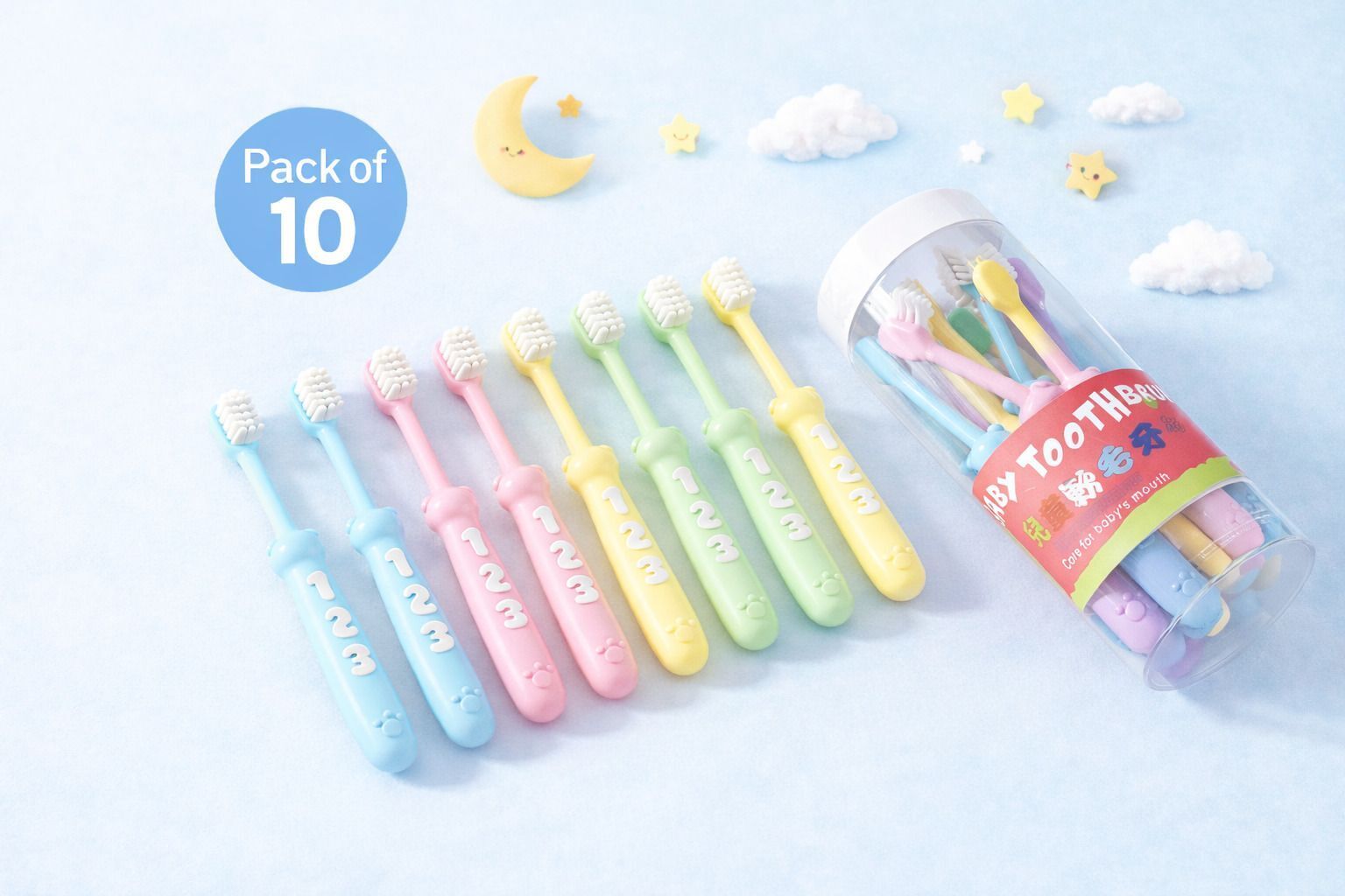 BPA Free Toothbrush Supersoft Bristles for Kids Aged 3-12 Extra Soft Toothbrush-image-40