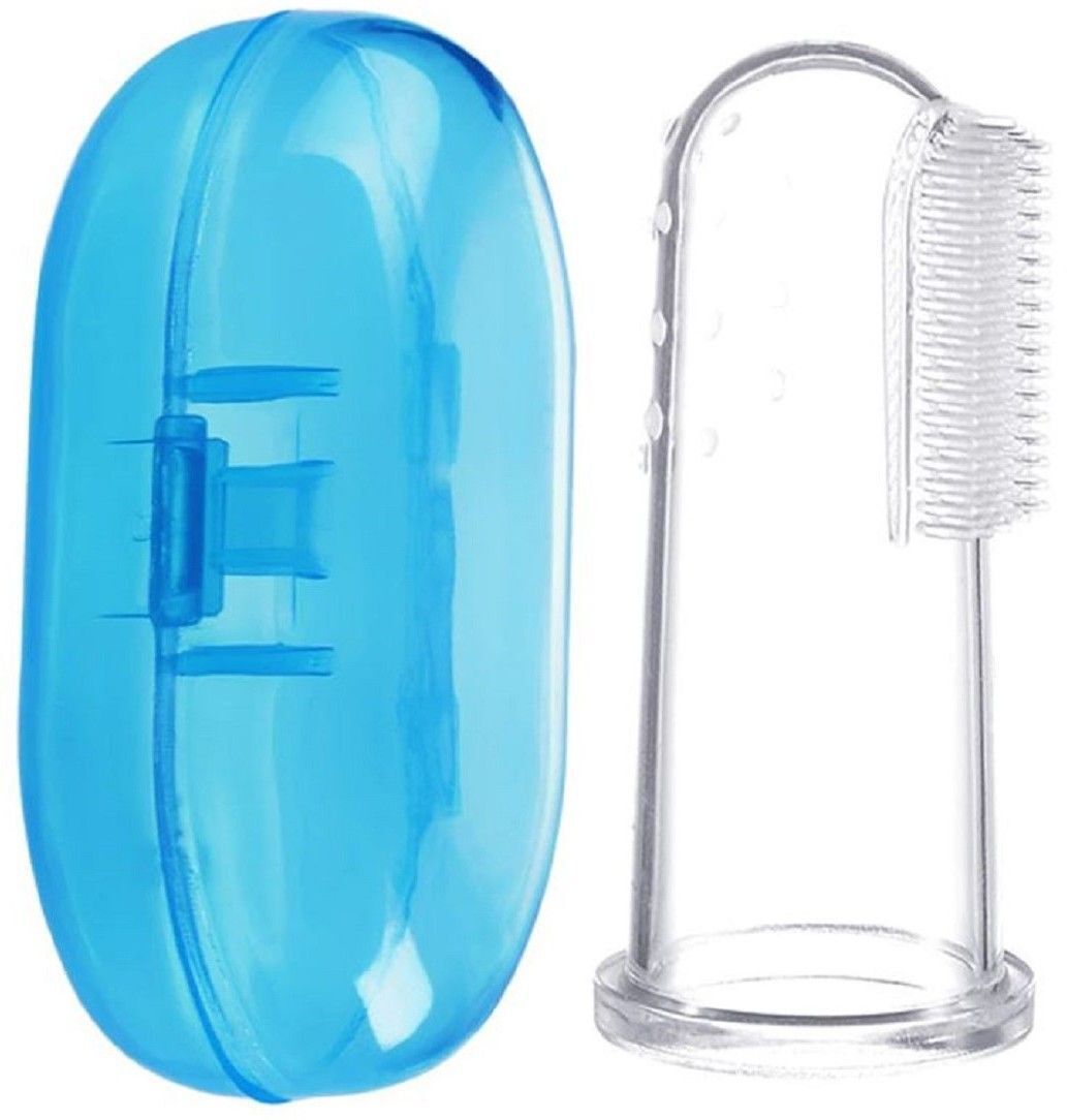 Silicone Finger Brush For Kids Finger Brush with Case Soft Toothbrush Ultra Soft Toothbrush-image-43