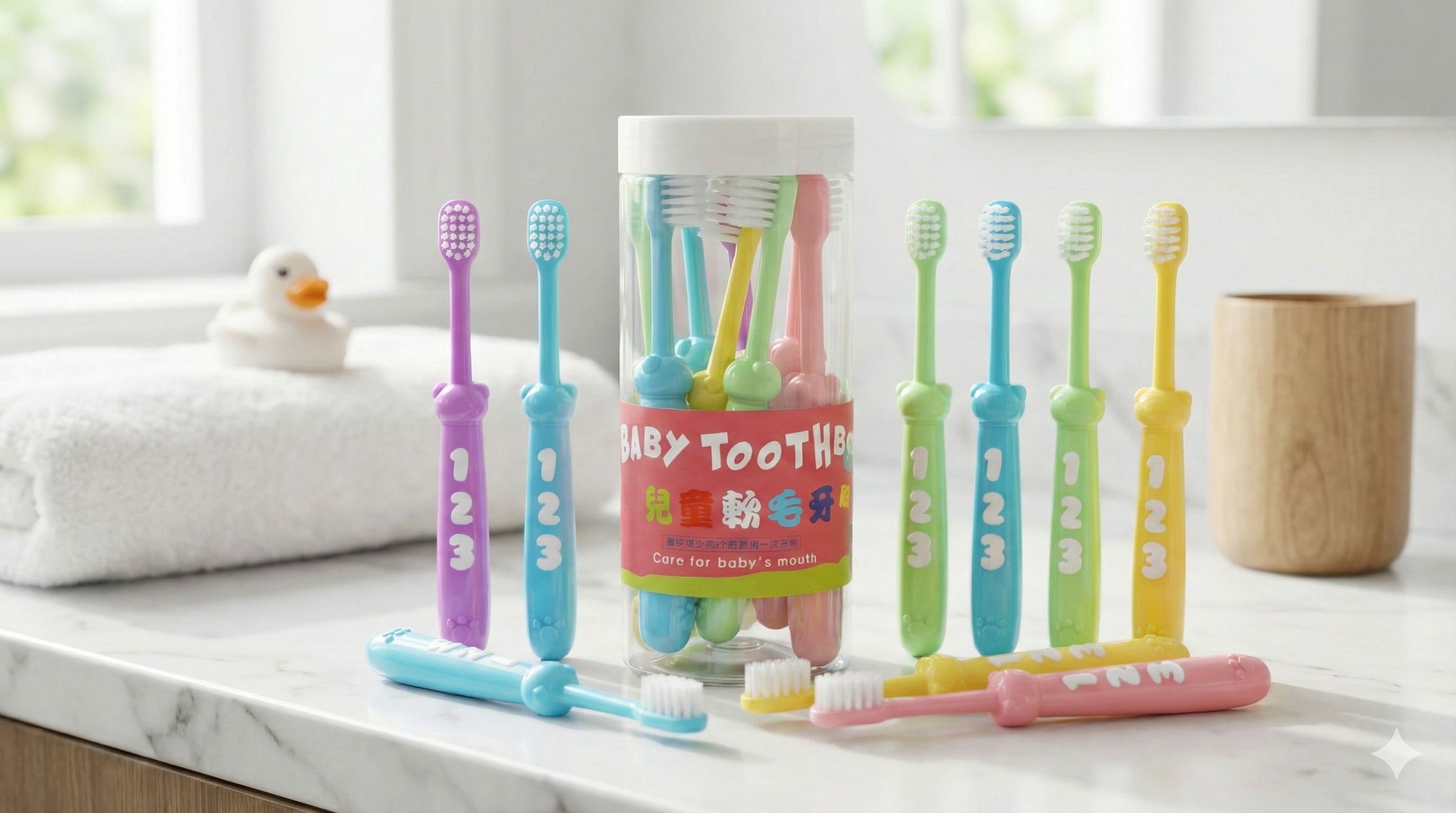 wagwanfly BPA Free Baby Toothbrush Super soft Bristles for Kids/Babies/Toddlers 18M+ Extra Soft Toothbrush-picture-23