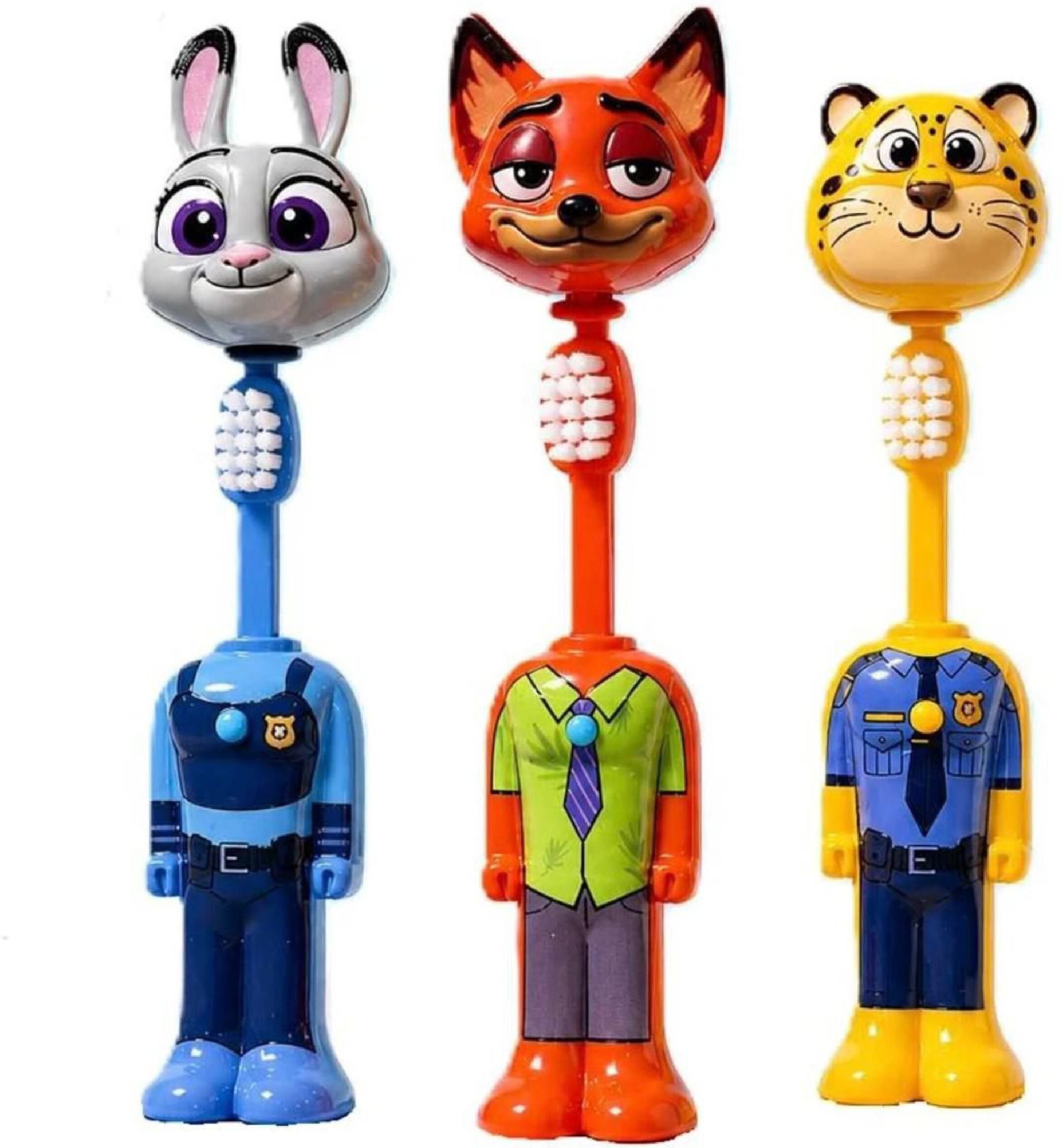 atharv nest Zootopia Fox Rabbit Lion Theme Toothbrush For Kids Ultra Soft Toothbrush-picture-10