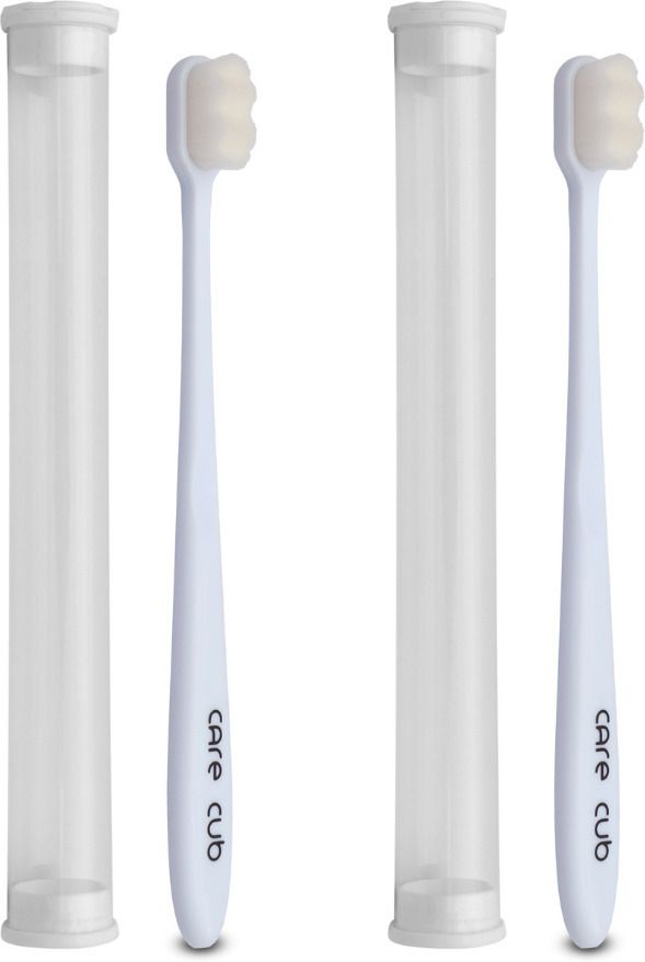 care cub White ZigZg Nano10000 White Bristl BPA Free Perfect For Sensitive Teth Ultra Soft Toothbrush-picture-16