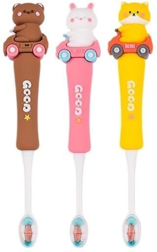 Cute Animal Soft Bristle Toothbrush with Portable Case for Kids Ultra Soft Toothbrush-image-28