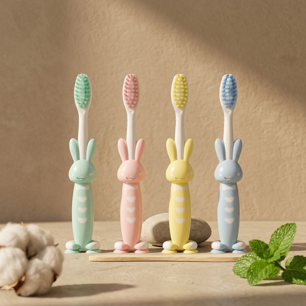 virexa BPA Free Baby Toothbrush Super soft Bristles for Kids(4) Ultra Soft Toothbrush-picture-32