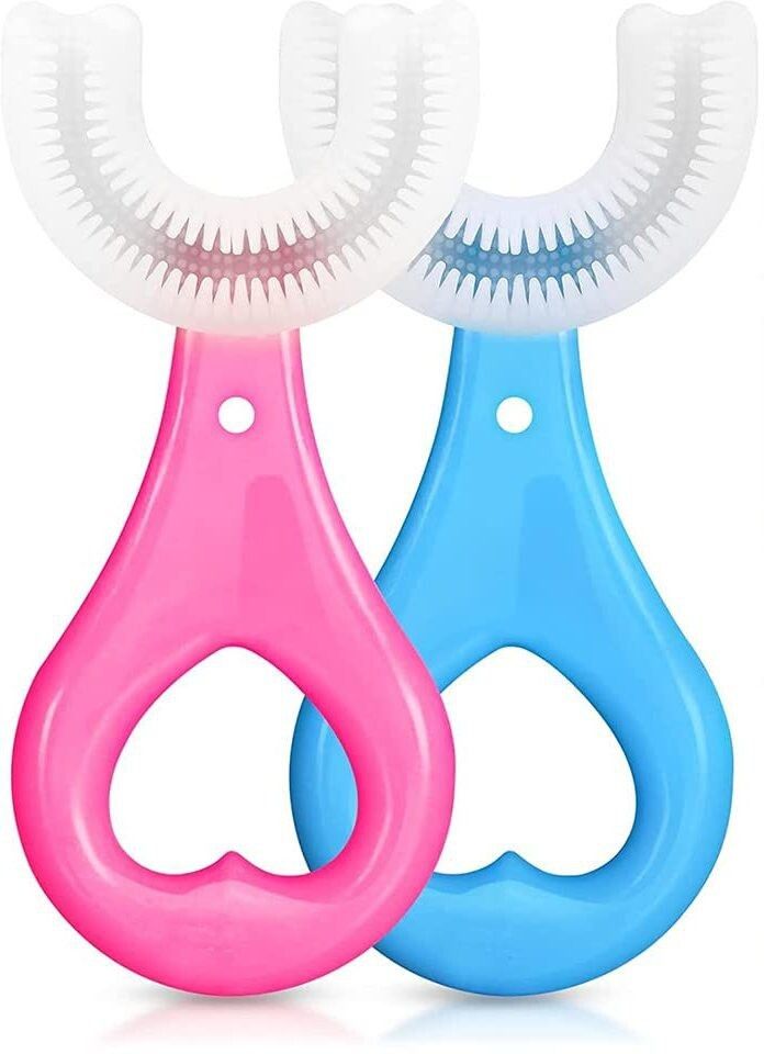 U Shaped Toothbrush For Kids , Manual U Type Soft Toothbrush-image-28