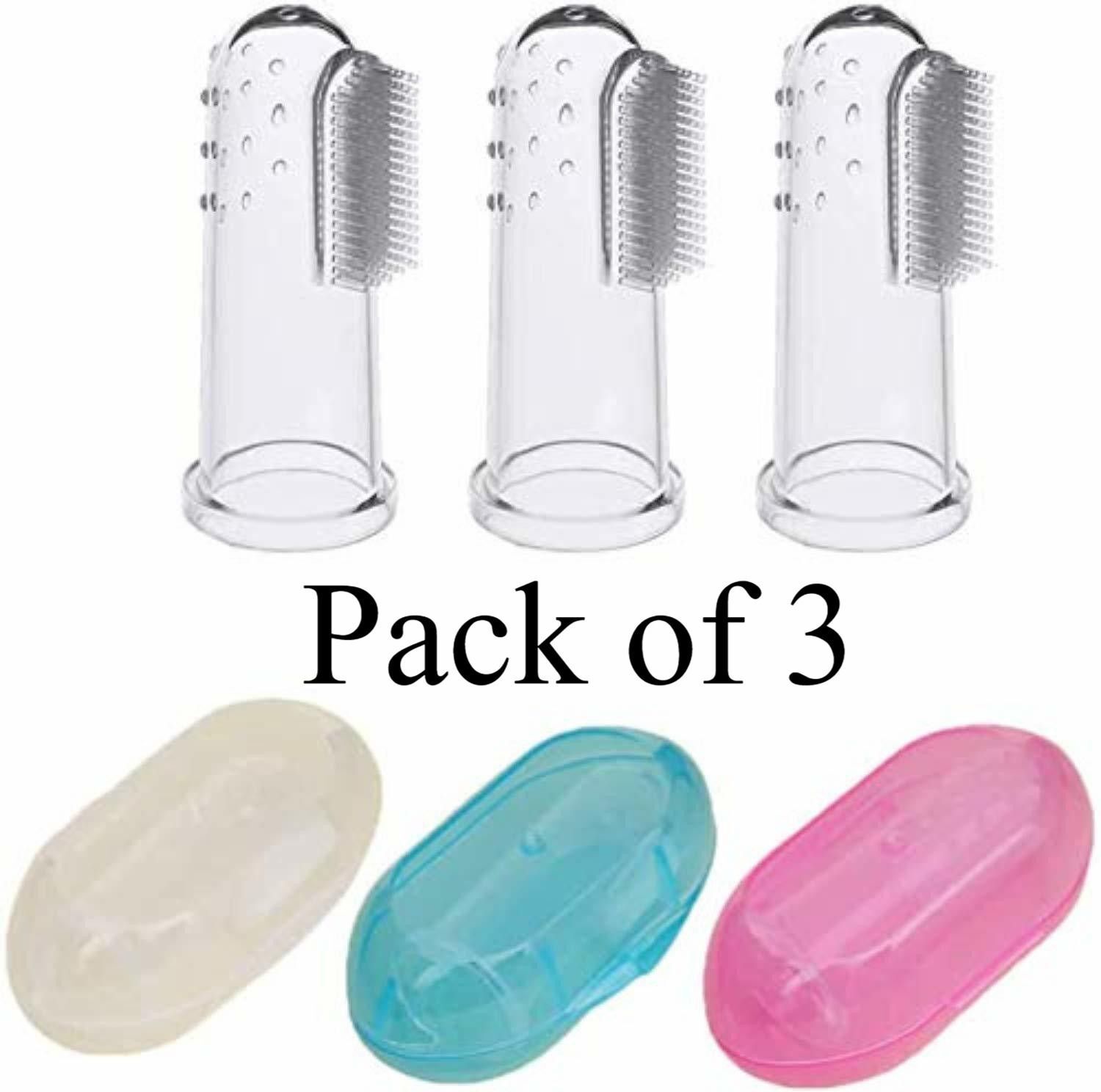 Silicone Finger Toothbrush & Gum Massager Ultra Soft Toothbrush-image-45