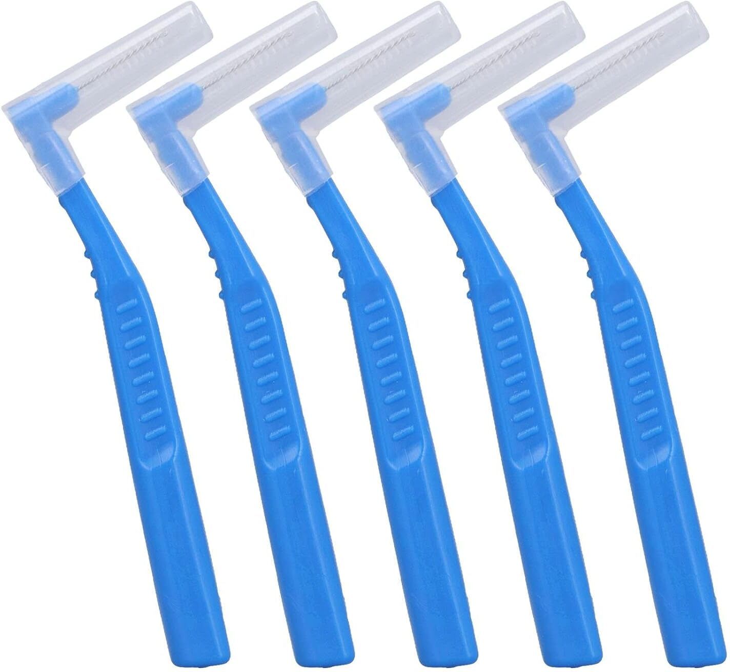 jiyancreation Soft bristle dental gap brush 5 pack for braces and orthodontic care Medium Toothbrush-picture-11