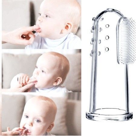 fitup Silicone Finger Brush Tongue Cleaner wiih holder Ultra Soft Toothbrush-picture-11