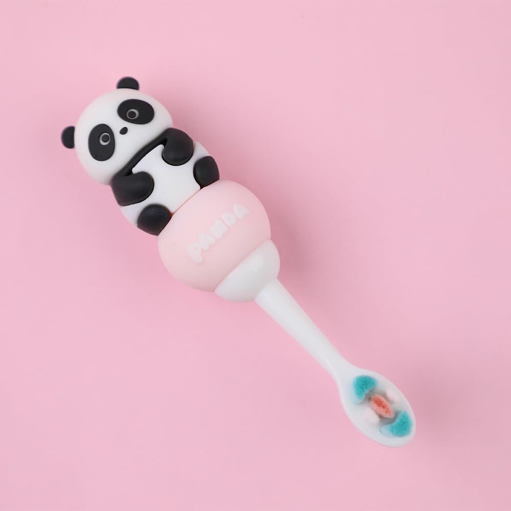 Kids Toothbrush - Panda Shape Design Soft Tooth Brush Extra Soft Toothbrush-image-17