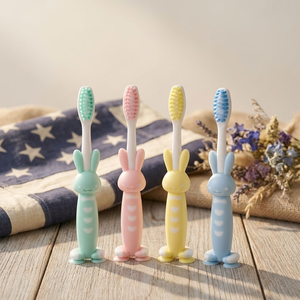 virexa Premium Quality Bunny Toothbrush For Kids(4) Ultra Soft Toothbrush-picture-16