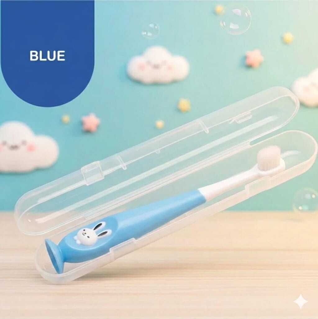 magic pebbles BPA Free Baby Toothbrush Supersoft Bristles-Bunny Shape Design for Babies Ultra Soft Toothbrush-picture-20
