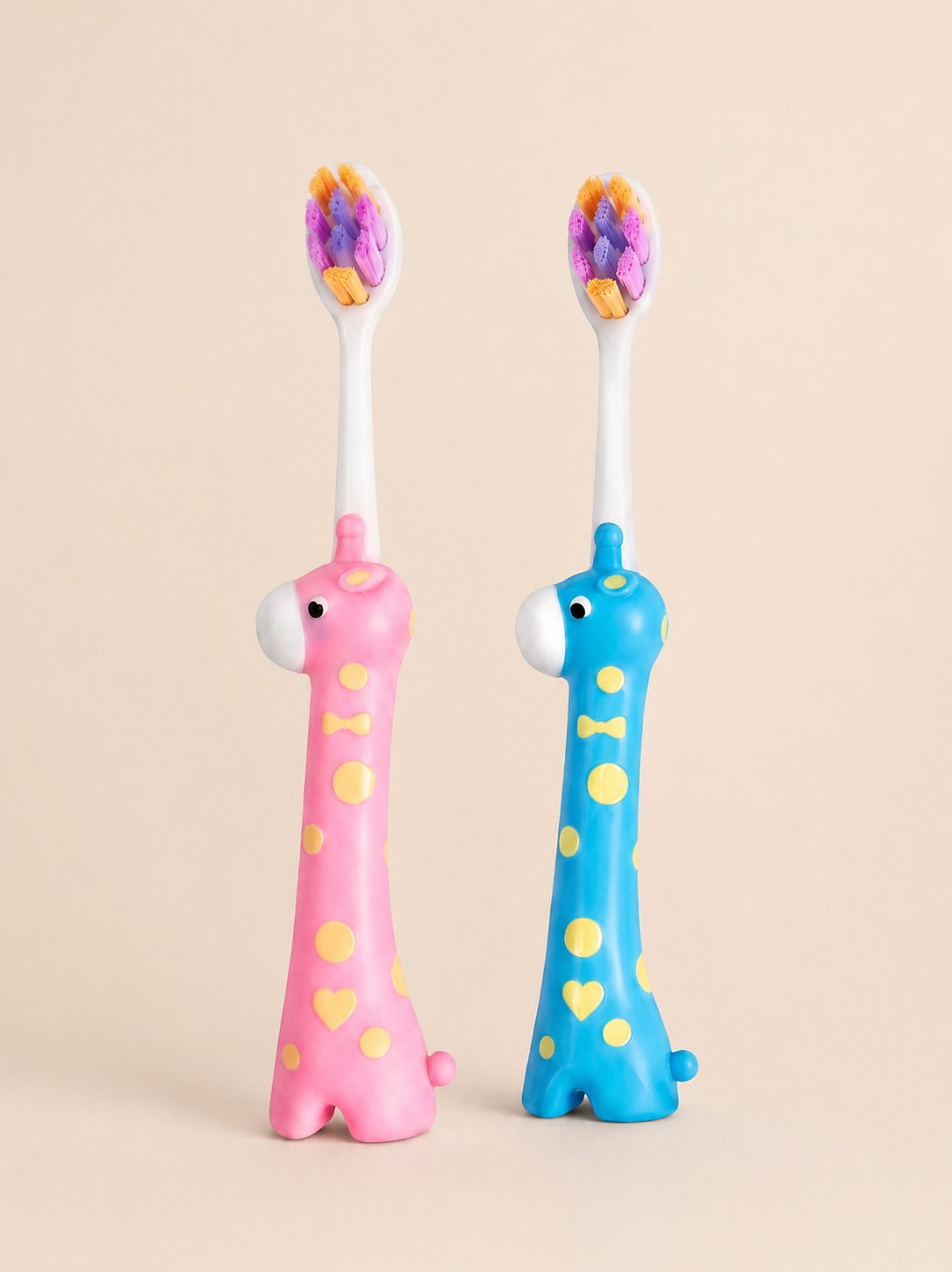 BPA Free Baby Giraff Toothbrush Supersoft Bristles for Kids/Toddlers 2 Year+ Extra Soft Toothbrush-image-44