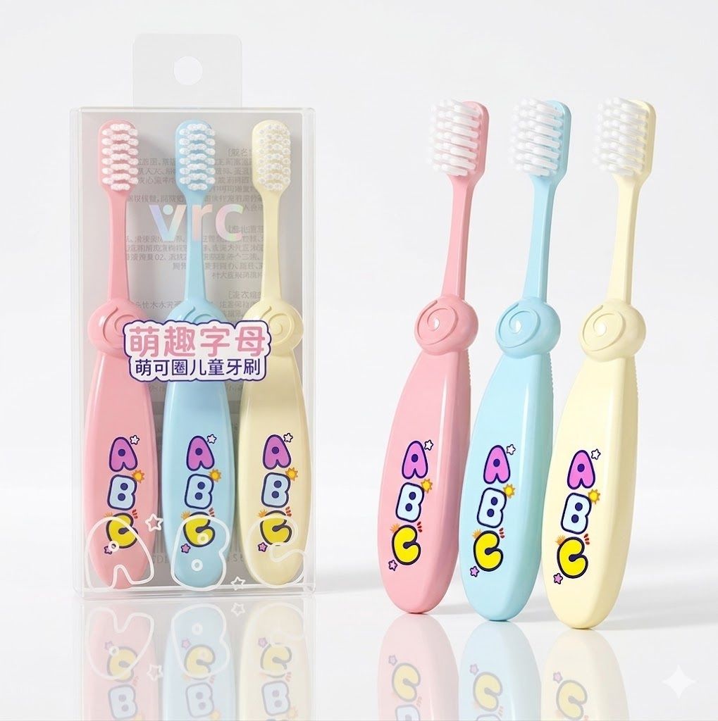 Toothbrush for Kids & Babies (Pack of 3) | Anti-Choking Design,BPA Free Extra Soft Toothbrush-image-45
