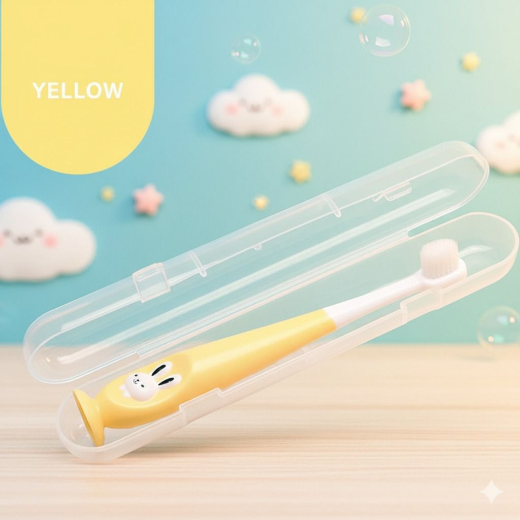 BPA Free Baby Toothbrush Supersoft Bristles with Bunny Design For Babies 18M+ Extra Soft Toothbrush