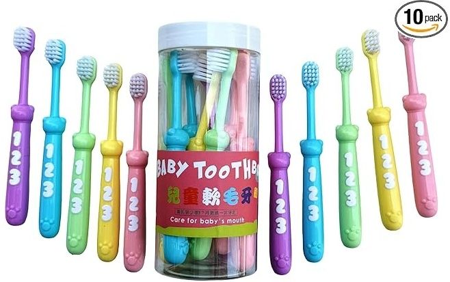 goyyoo Baby Cute Toothbrush Set for Kids Extra Soft Toothbrush-picture-26