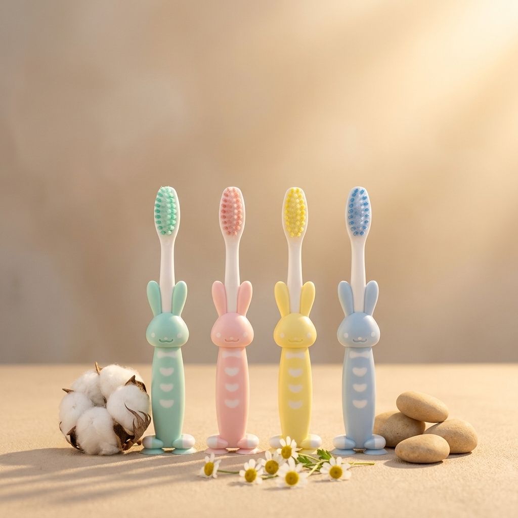 virexa Premium Quality Bunny Toothbrush For Kids(4 PCS) Ultra Soft Toothbrush-picture-23