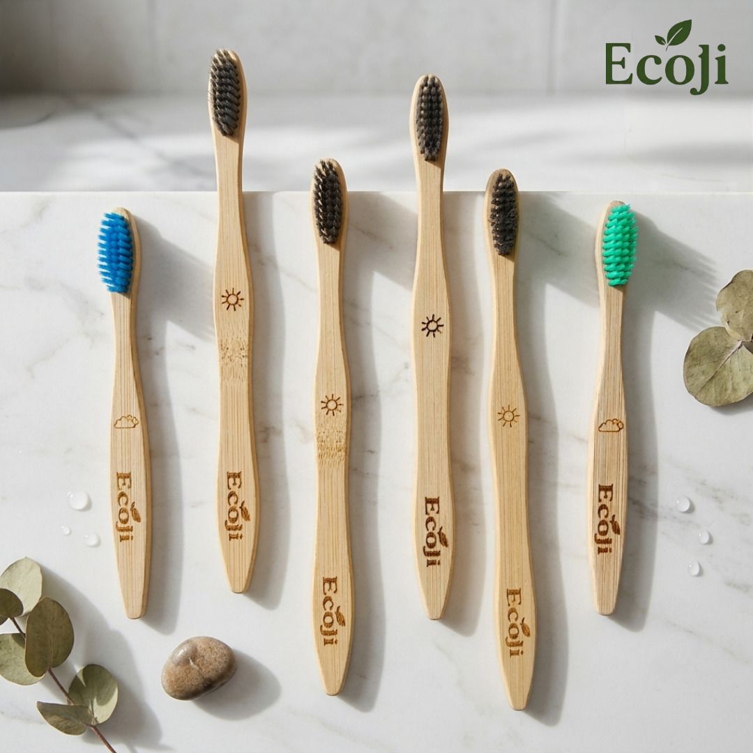 Eco Bamboo Toothbrush Soft Toothbrush-image-1