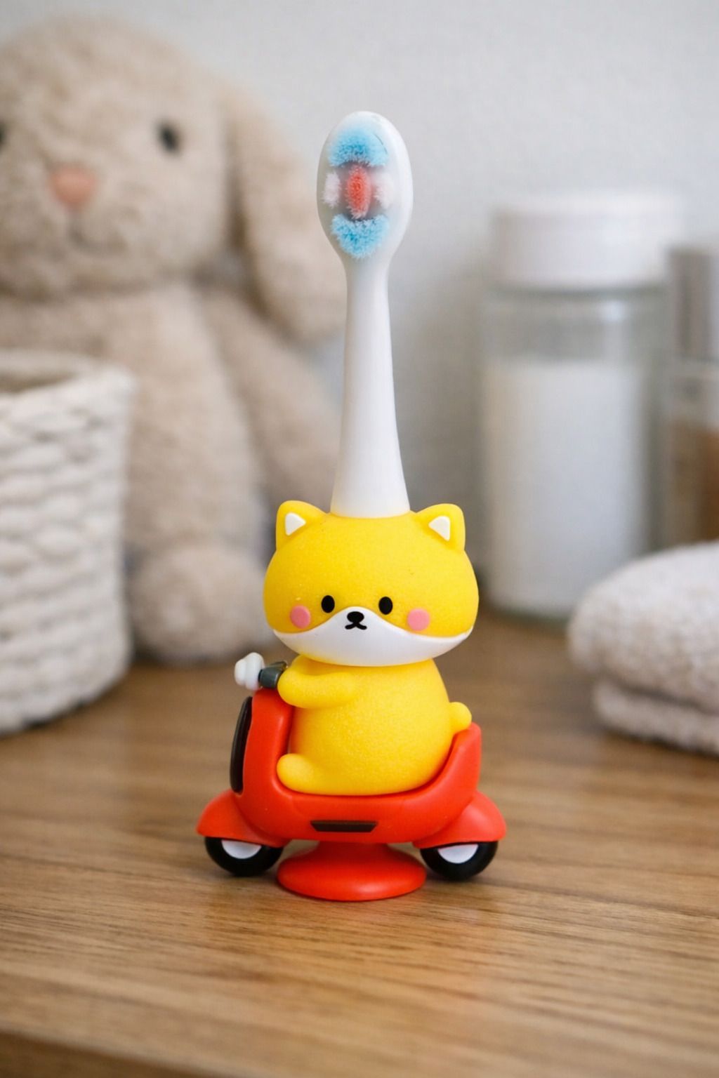 the little bunny hop in style Kids Cartoon Character Toothbrush – Soft Bristle Kids Toothbrush Extra Soft Toothbrush-picture-19