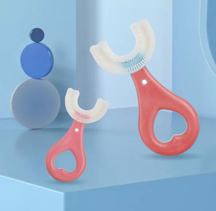 fitup U-Shaped Toothbrush for Kids Manual Whitening Toothbrush Silicone Brush Ultra Soft Toothbrush-picture-17