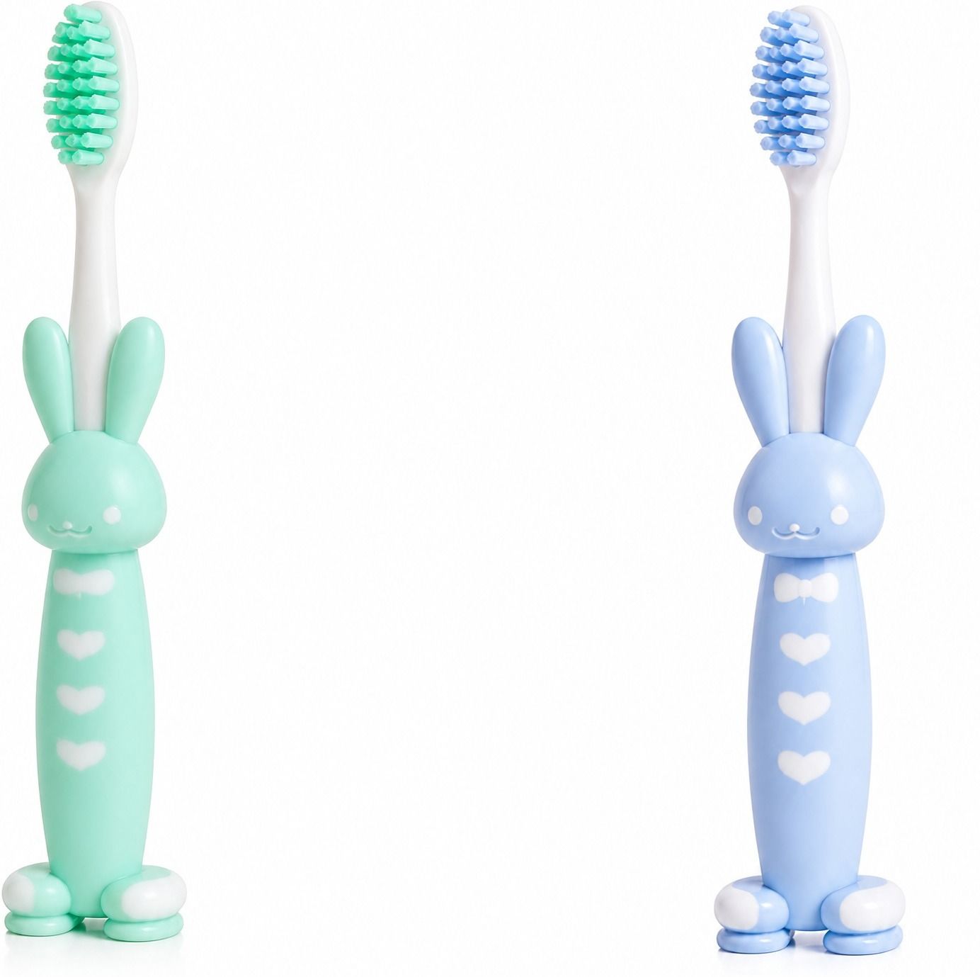 Rabbit_Green & Blue_2 Soft Toothbrush-image-3
