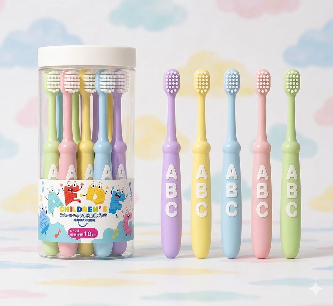 magic pebbles BPA Free Baby Toothbrush Supersoft Bristles for Kids/Toddlers 6-12 Year Extra Soft Toothbrush-picture-10