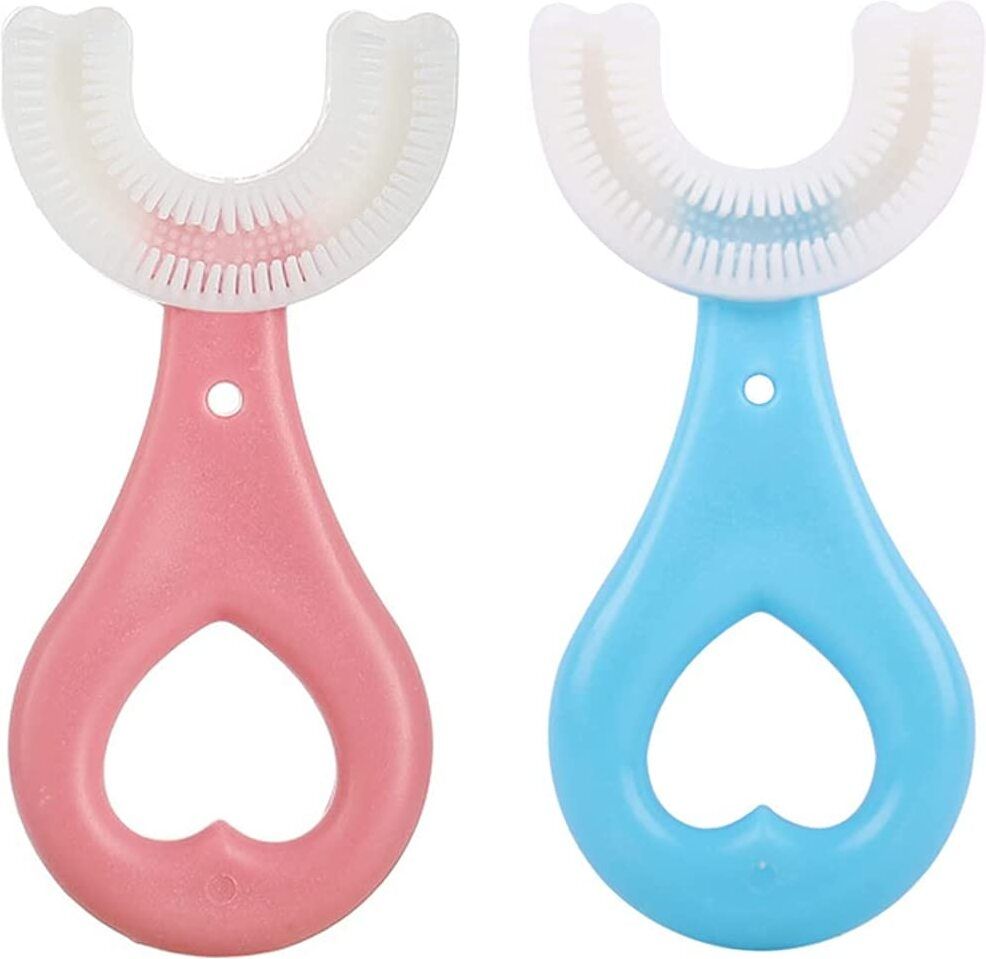 pheonix Toothbrush for Kids with U Shaped Design | Soft Silicone Kids Toothbrush Ultra Soft Toothbrush-picture-19