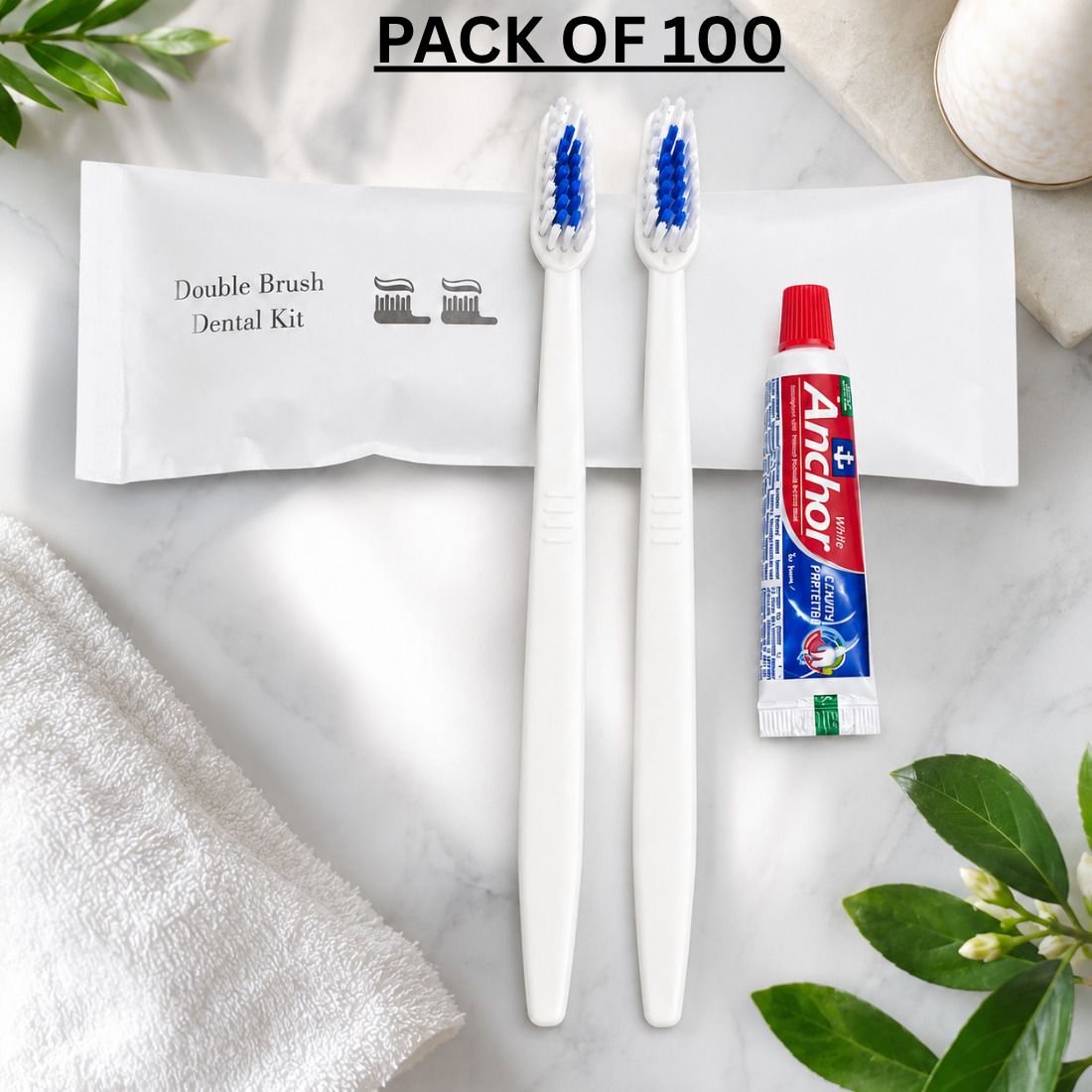 aaradhyam Individually Wrrapped Dental Kit-Toothbrush & Toothpaste for Resort Amenities Extra Soft Toothbrush-picture-14