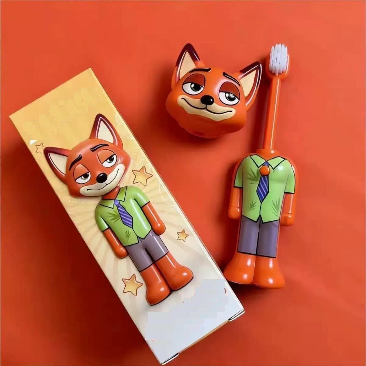 tradezone Cartoon Character Kids Toothbrush Holder Soft Toothbrush-picture-26