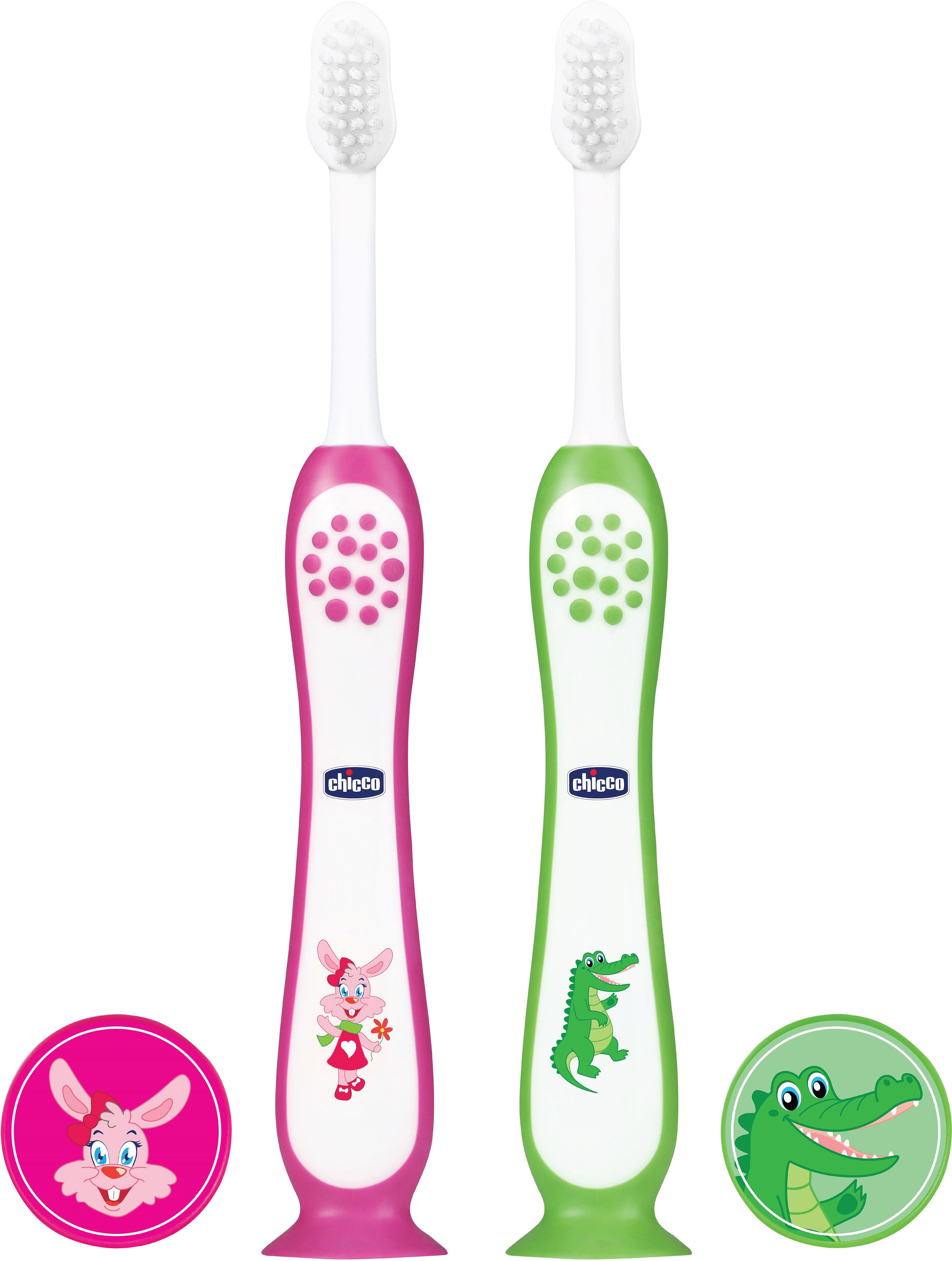 Ultra Set Pink + Green 3Y-8Y (BPA Free) Ultra Soft Toothbrush