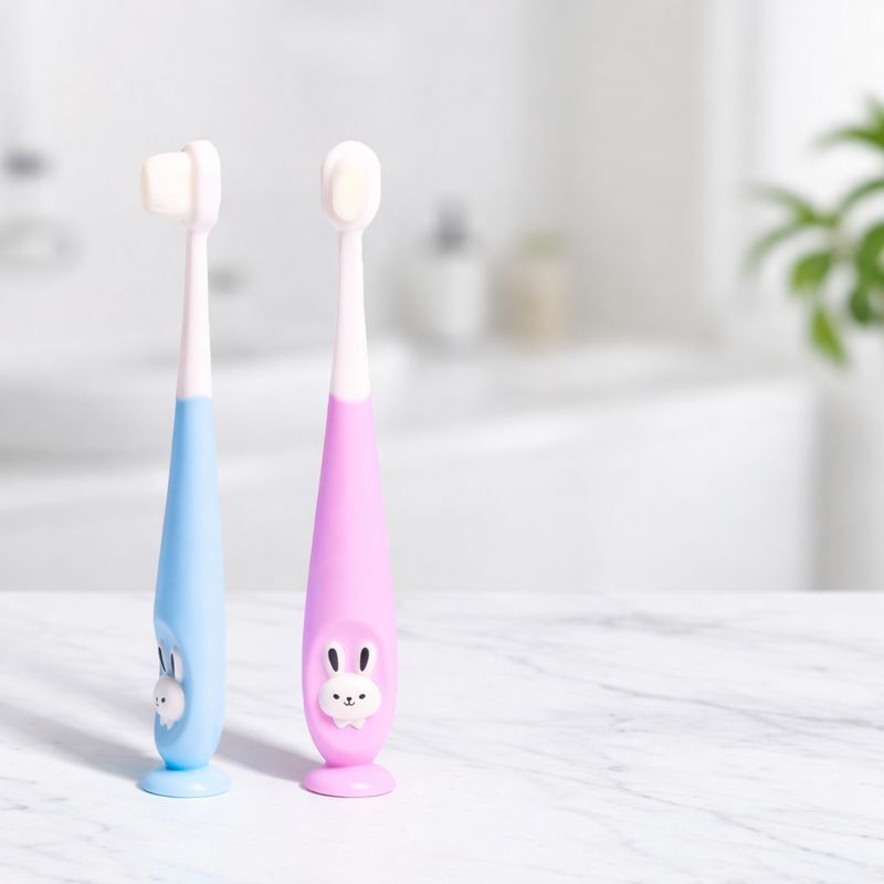 Supersoft Bristles & Section Cup Base Tooth Brush for Kids/Babies Extra Soft Toothbrush-image-9