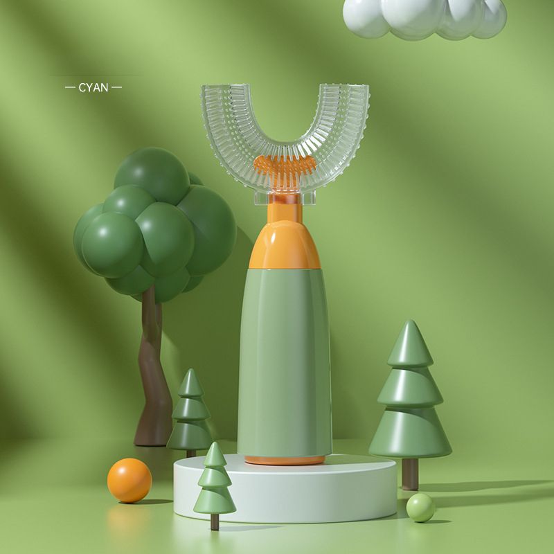 upkaranwale Kids U-Shaped Manual Toothbrush, Food Grade Soft Silicone 1-12 Years, Ultra Soft Toothbrush-picture-22