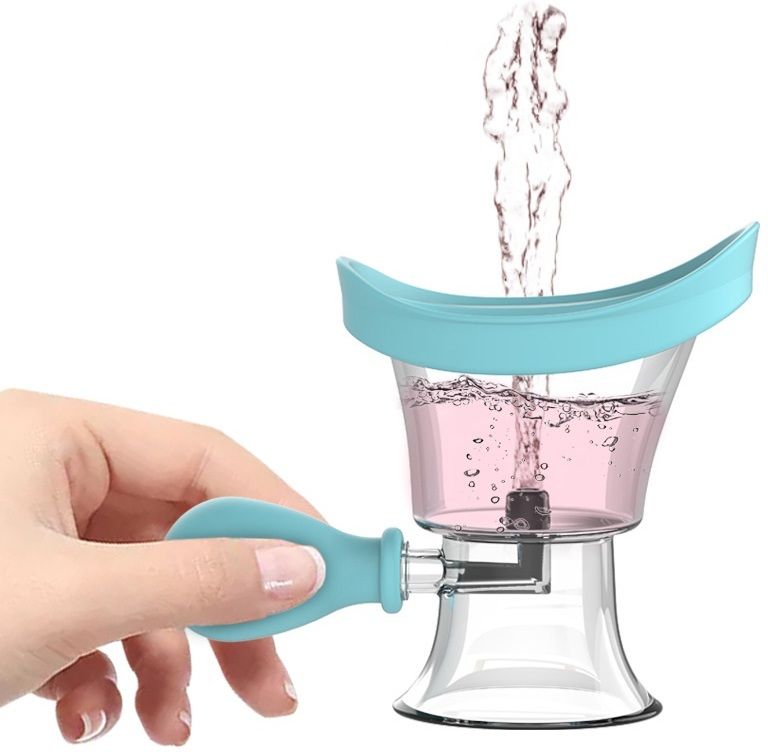 maycreate Pack of 1 Silicone Eye Wash Cup Silicone Eye Cleaning Cup with Manual air Pressure-picture-44