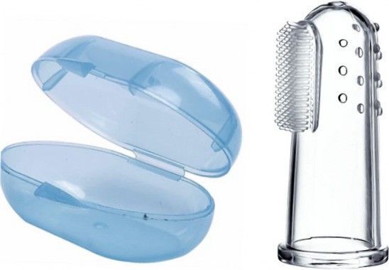 Ancient Baby Finger Brush Tongue Cleaner with storage box Ultra Soft Toothbrush-image-34