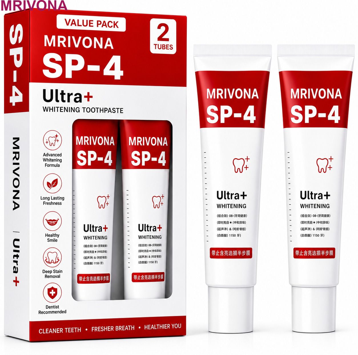 mrivona SP 4 Ultra Whitening Toothpaste Tooth Fresh Combo Toothpaste-picture-14